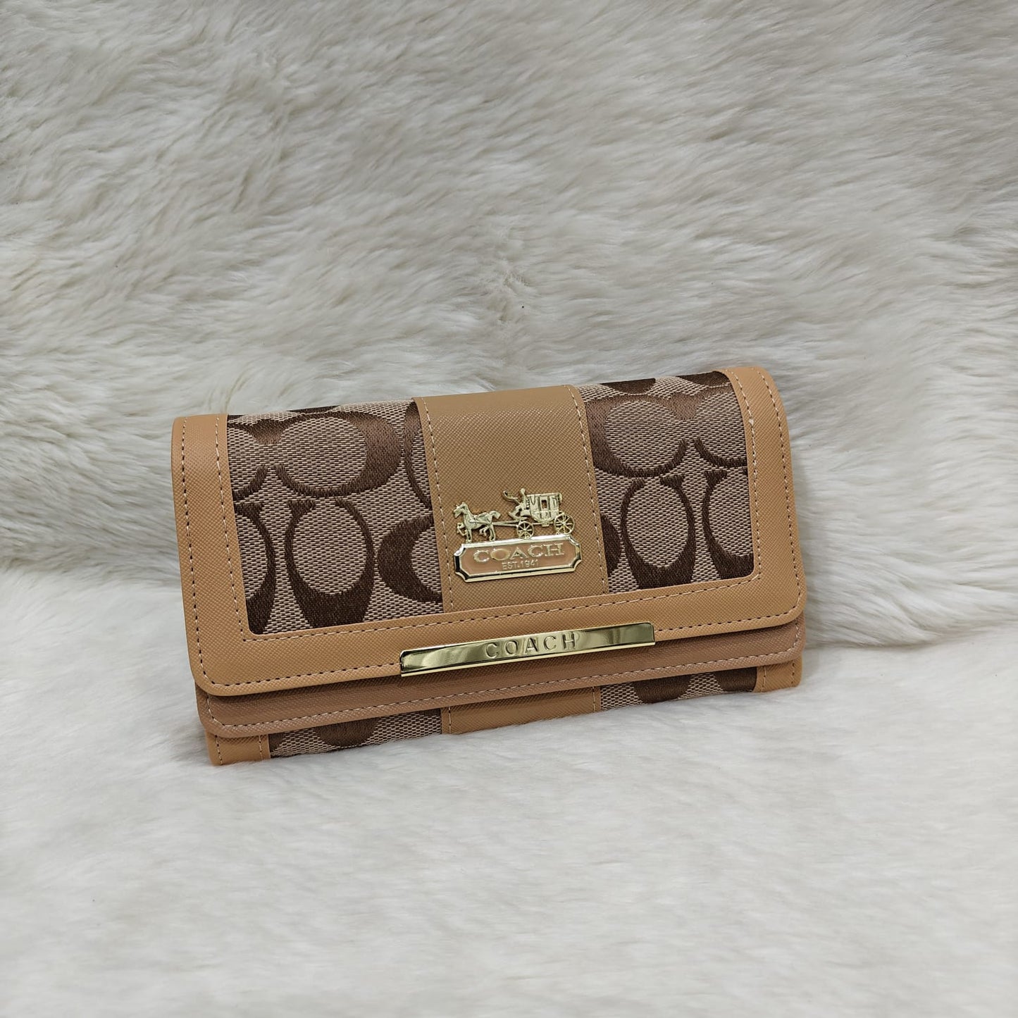 Multicompartment women wallet C canvas