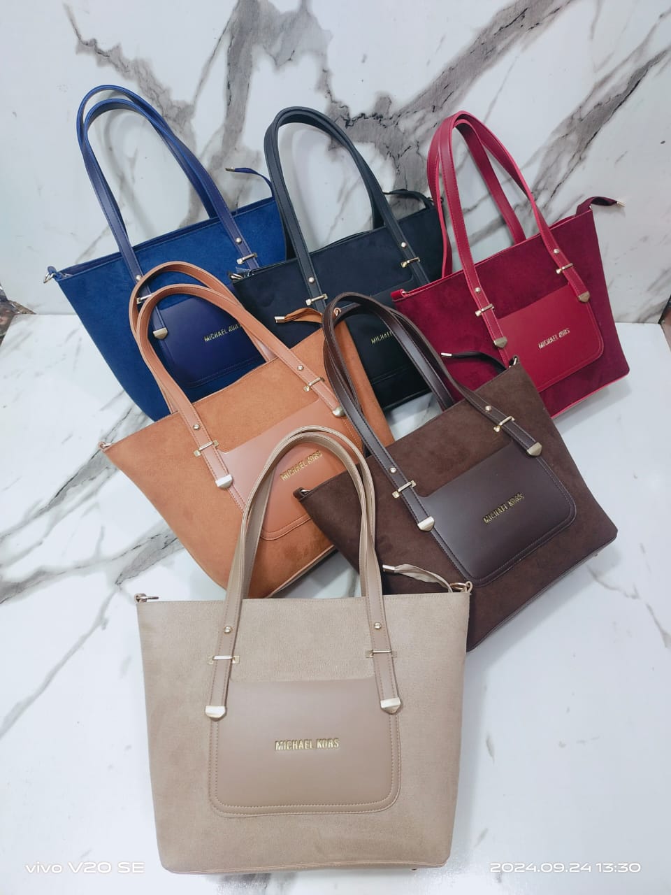 MK Velvet Formal Bag