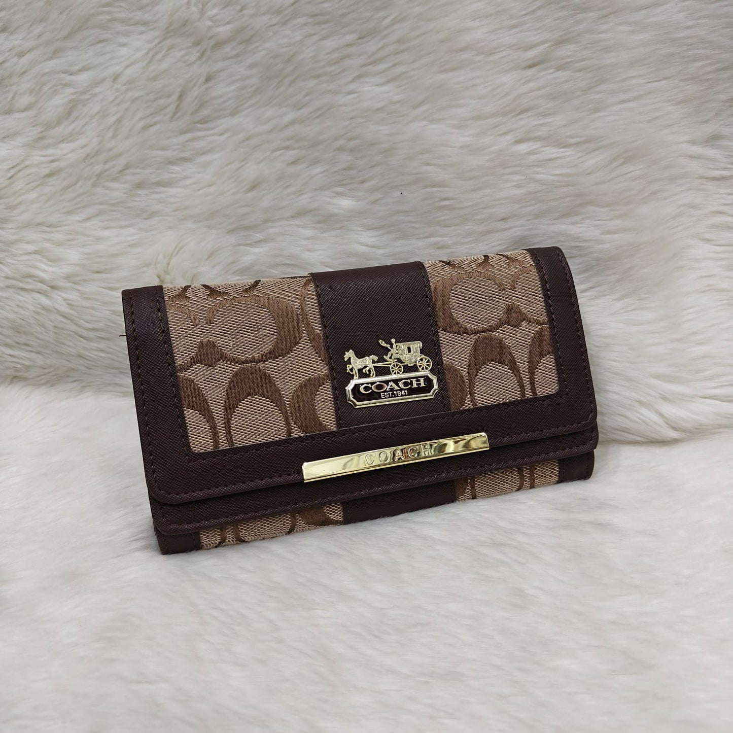 Multicompartment women wallet C canvas