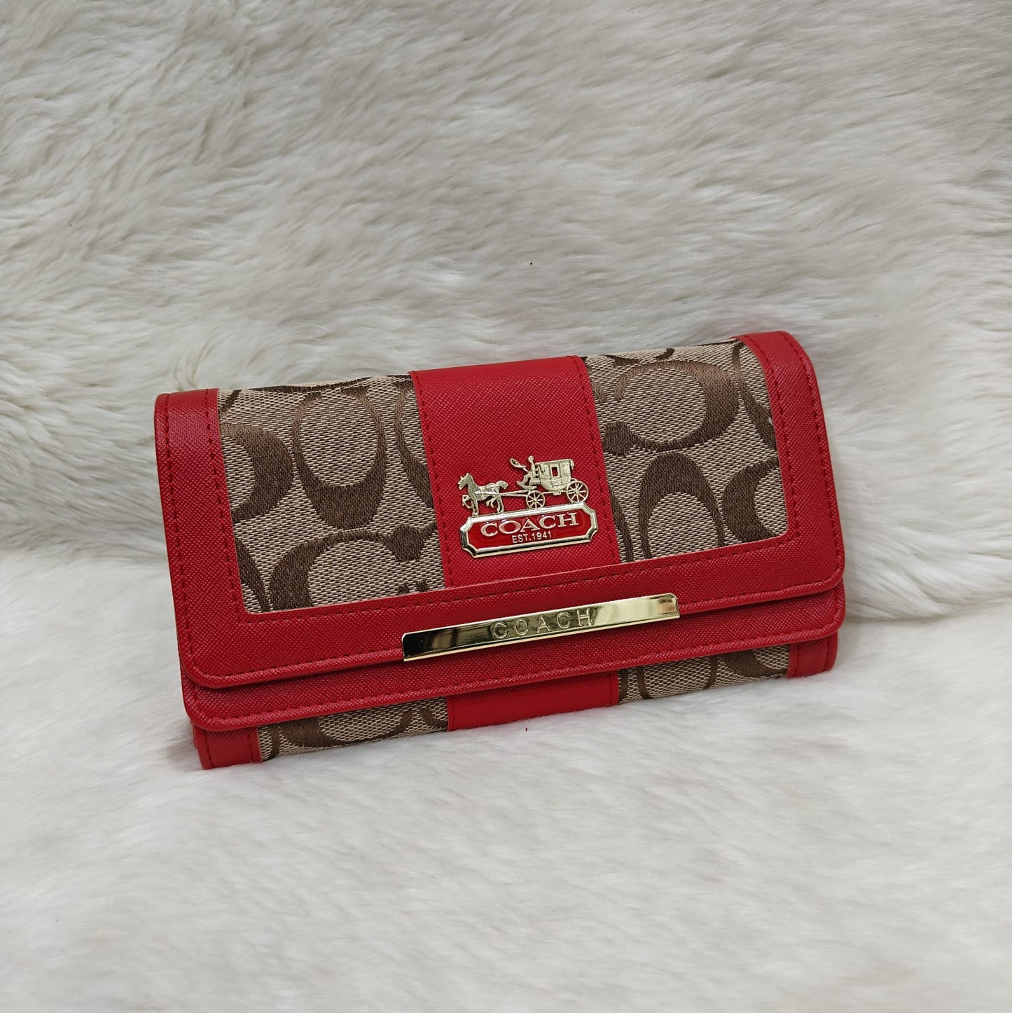 Multicompartment women wallet C canvas