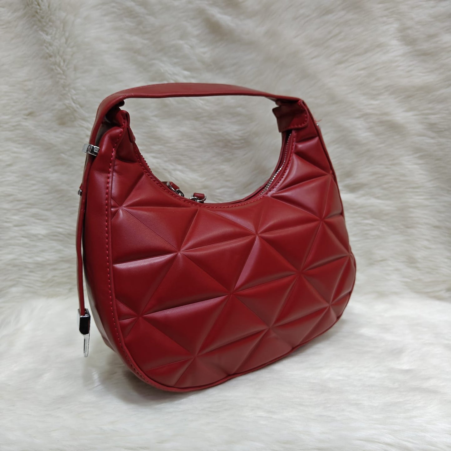 Embossed Geometric Shoulder Carry