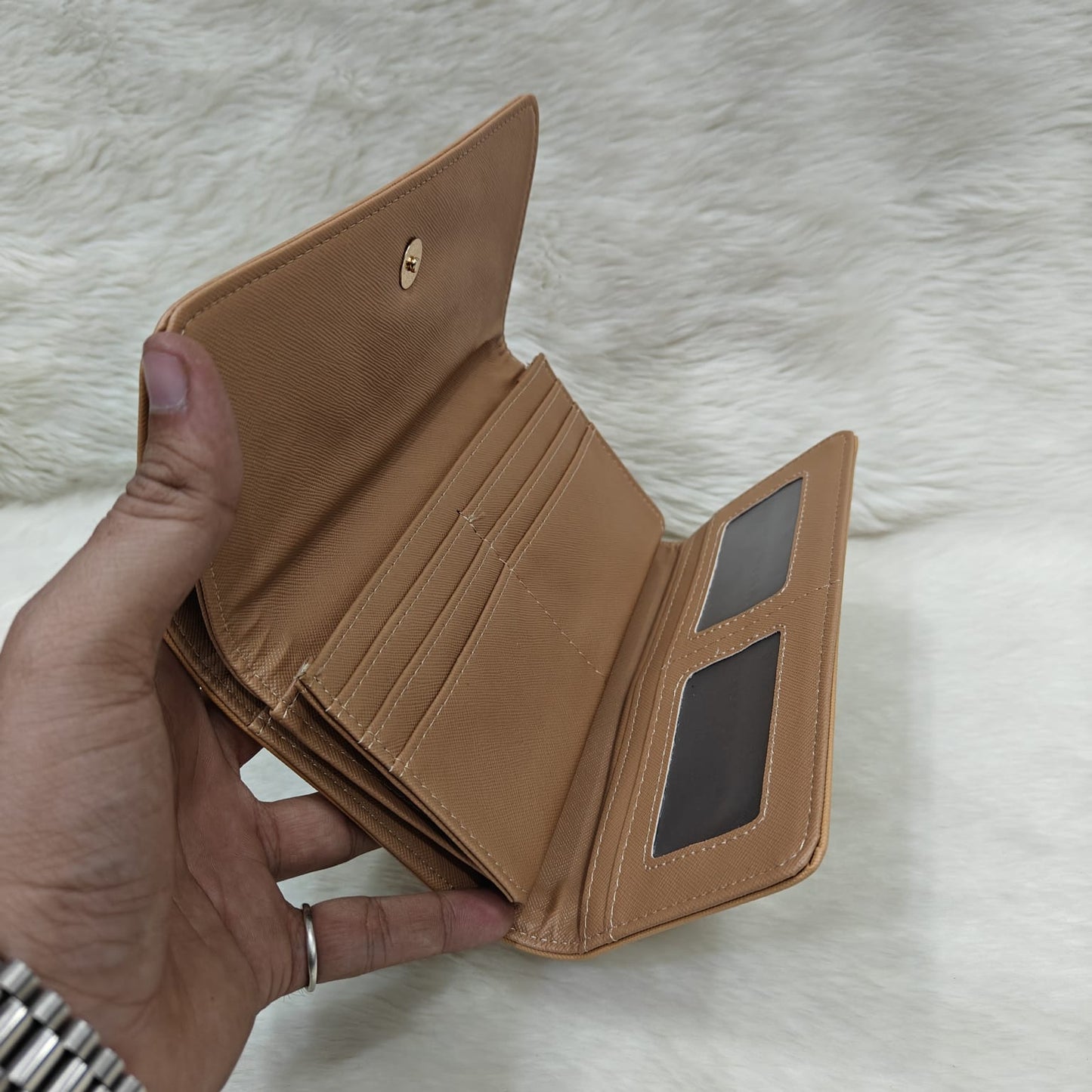Multicompartment women wallet C canvas