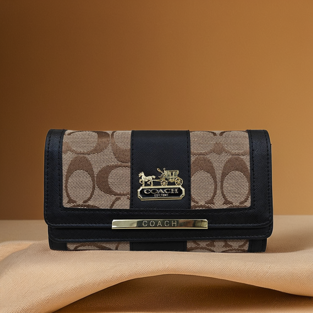 Multicompartment women wallet C canvas