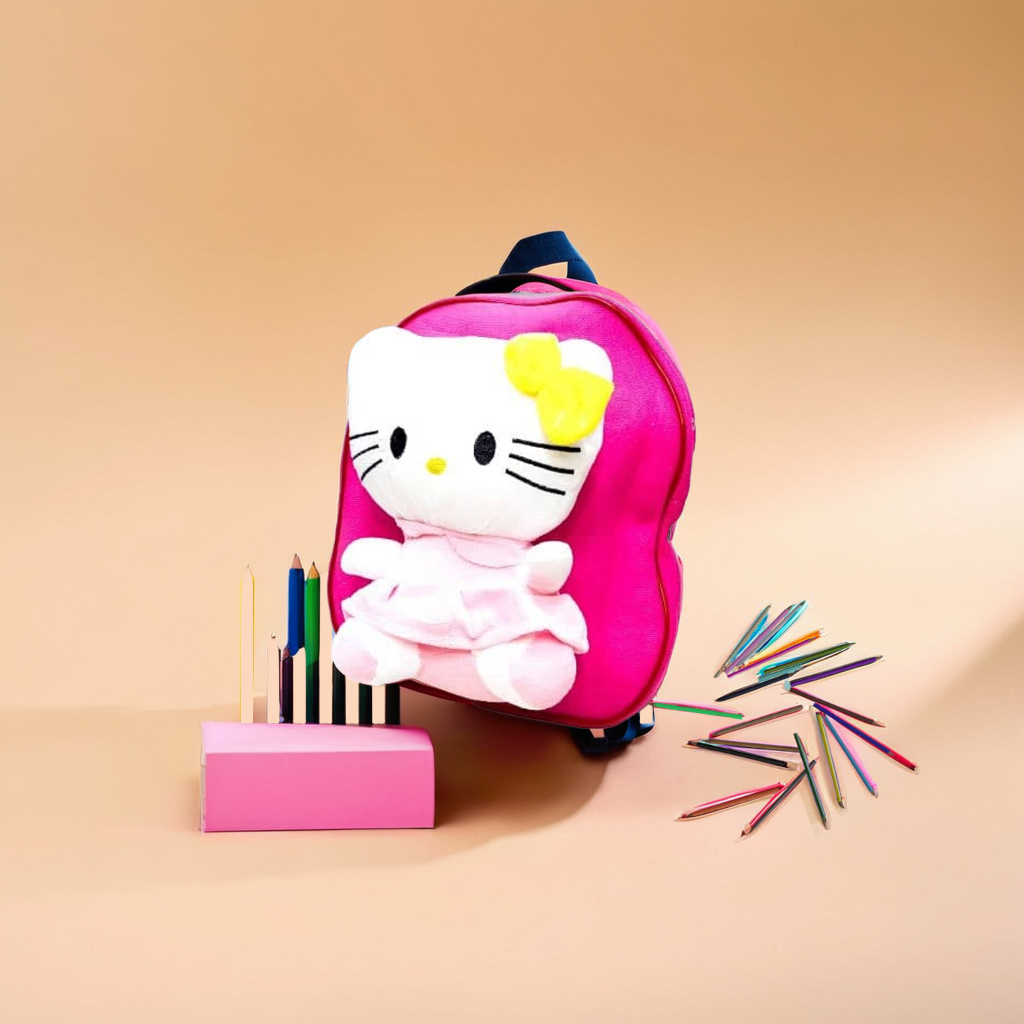 Baby Backpack Plush - Kitty Character
