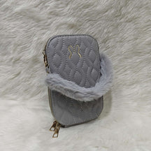 Mobile Pouch (Fur handle)