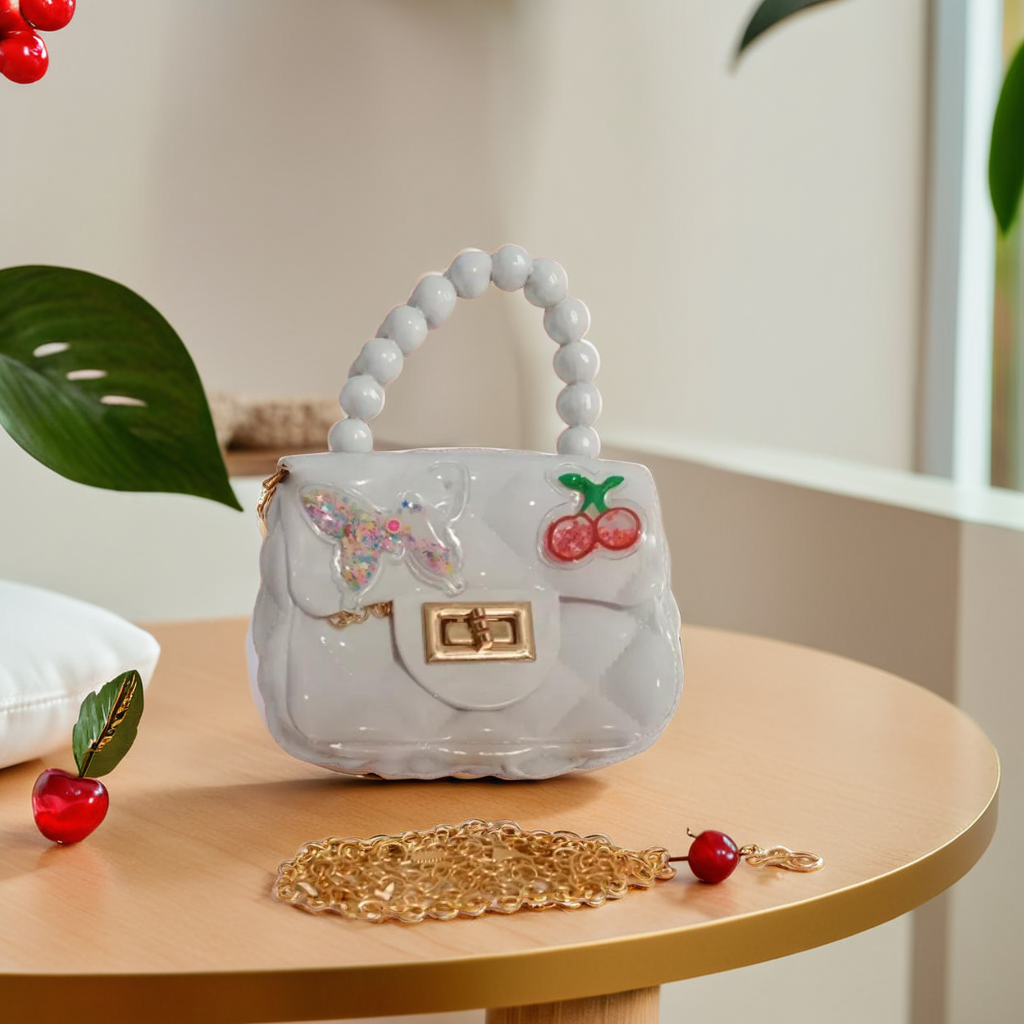 Silicon Kid Purse (Butterfly and cherries Mini)