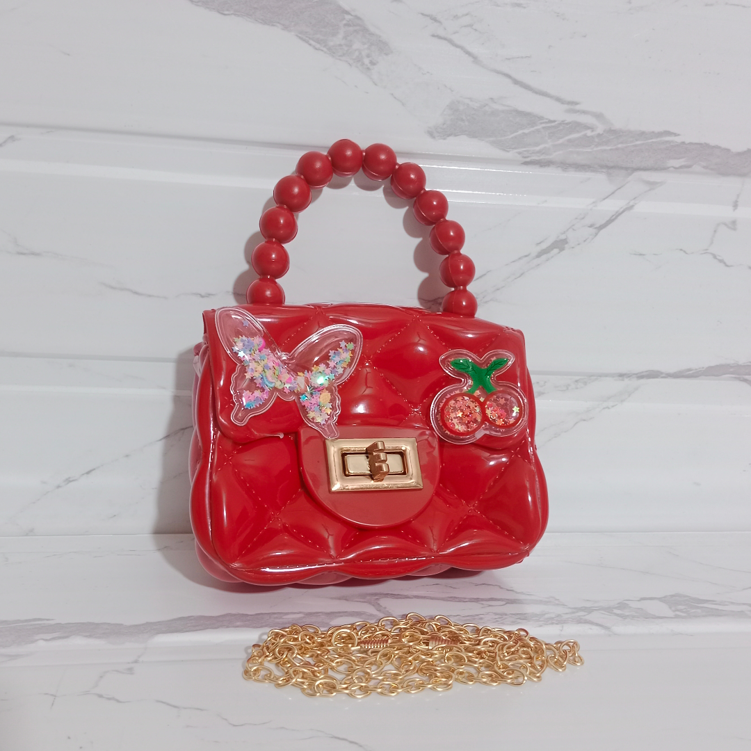 Silicon Kid Purse (Butterfly and cherries Mini)