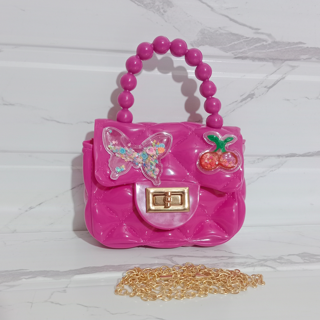 Silicon Kid Purse (Butterfly and cherries Mini)